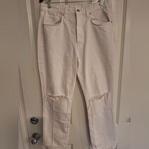 GRLFRND‎  white high rise skinny jeans size 30